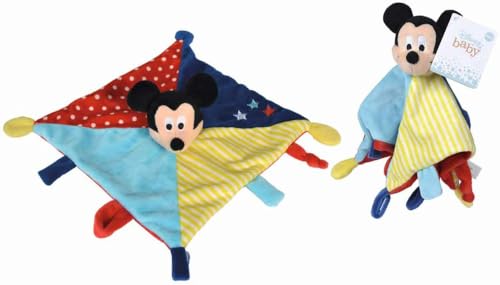 Simba 6315876393 - Disney Mickey 3D Schmusetuch, 42cm, Plüschfigur, Babyspielzeug, ab den ersten Lebensmonaten geeignet