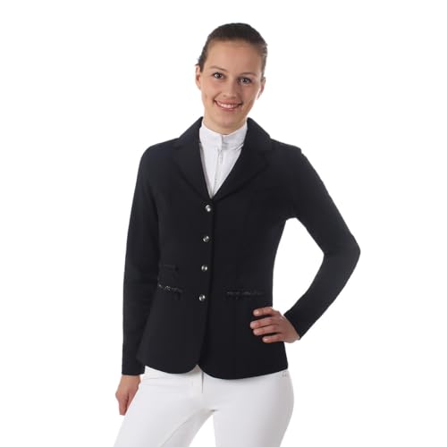 Veste équitation de compétition Femme Juliet QHP en tissu stretch coupe cintrée