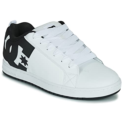 DC Shoes DC Shoes Men's Court Graffik SE Fashion Trainer, White Black Black, 12.5