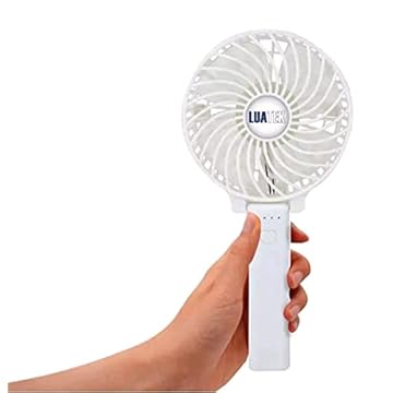 Mini Ventilador Portátil De Mão E Mesa Recarregável