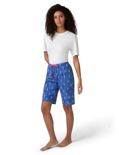 Image of HUE Women's Summer Vacation Pajama Separates, Soft, Whimsical Print Pjs with Tropical Beach Themes, Flip Flops, Cocktails