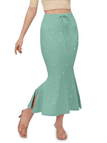 Image of Mehrang Stretchable Shimmer Saree Shapewear Petticoat for Women, Skirts for Women,Shape Wear Dress for Saree