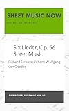Six Lieder, Op. 56 Sheet Music