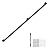 8FT Black Iron Hand Railing, Sturdy Safety Staircase Handrails Wall Mount, 503lbs Load Capacity Industrial Iron Railing Pipe Handrail for Indoor Stairs, Outdoor Deck Loft Porch, Non-Slip and Rust