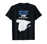 En este diseño se pueden ver las coordenadas de Sant Cugat del Vallès. Ciudad natal para papá, mamá, abuelo, abuela, día de la madre y día del padre. Muestra tu entusiasmo por la ciudad española de Sant Cugat del Vallès con este diseño.