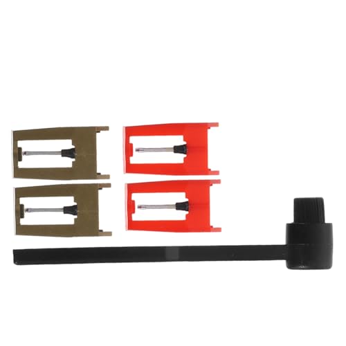 Toyvian Aiguille De Rechange Pour Platine Vinyle Stylet De Remplacement Pour Disque Vinyle Avec Brosse De Nettoyage