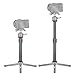 2 Section Carbon Tripod Extension Tube, Tripod Center Column Extender, Lightweight Aluminum Alloy Construction with 38/ Inch Screw Hole, Quick Release Lock for