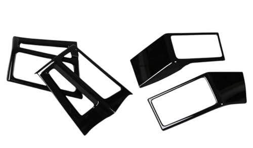 【Tobavite】デリカD:5に対応(For DELICA DLK5)2019年2月〜 内装品 センター吹き出し口フレームパネル サイドエアコン換気口フレーム ルーフ送風口パネル SET 傷防止 汚れ防止アクセサリー ガーニッシュ 光沢ありブラック色 (