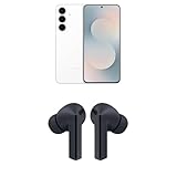 Samsung Galaxy S25 FE 256GB Unlocked AI Smartphone, White w/Galaxy Buds 3 FE True Wireless Bluetooth Earbuds, Black