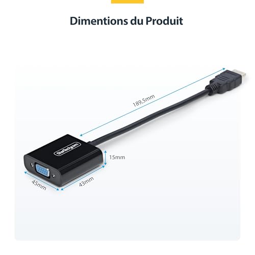Câble VGA Startech HD2VGAE3 - vue 8