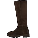 Talon bloc Geox Bottes Norize pour femme en cuir suédé marron, marron, 38 EU