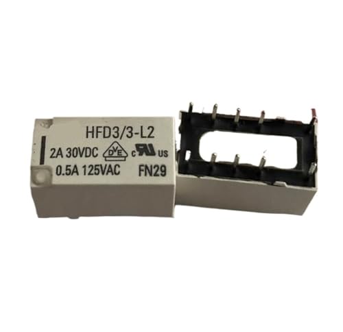 Relé de enclavamiento HFD3 biestable de 10 pines para placas TX2-L2-2A