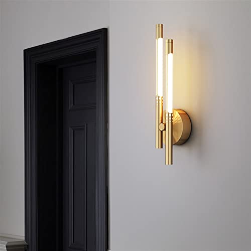 Apliques de pared modernos de cobre para crear un ambiente acogedor en tu mesita de noche
