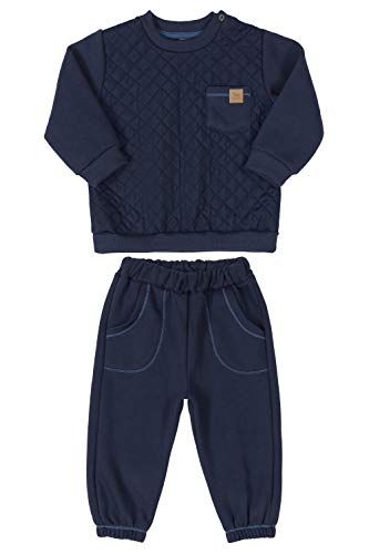 Conjunto Blusão Com Matelassê e Calça Bebê-Meninos Up Baby, Azul, 01
