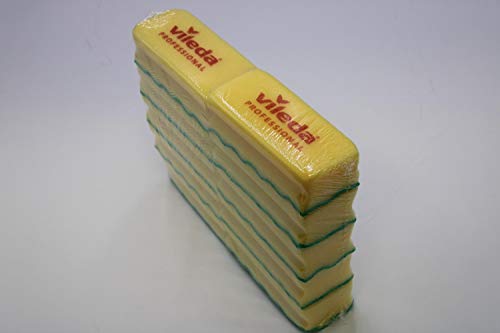 Estropajo Vileda Puractive amarillo de cocina, esponja salvaúñas pack de 10 7