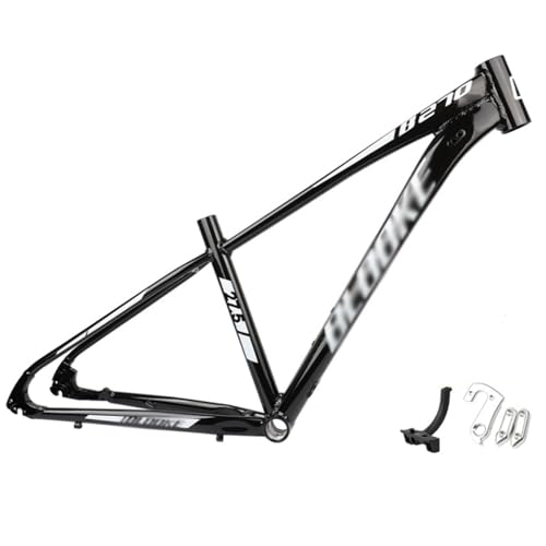 Image of ZECHAO 27.5in Hardtail Bike Frame Aluminum Alloy, XC/AM/Mountain Frame 14.5''/16''/18'' Disc Brake Rigid Frame QR 135mm Routing Internal(Black,27.5X14.5)