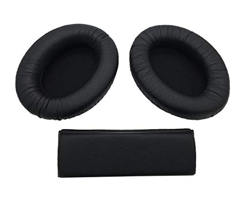 AvimaBasics HD280 �C���[�p�b�h | �v���~�A�������p�C���[�p�b�h �N�b�V�����J�o�[ �C���p�[�c SENNHEISER HD280 HD280-Pro HD281 HMD280 HMD281 �w�b�h�z���w�b�h�Z�b�g�p (�C���[�p�b�h&�w�b�h