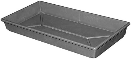Toteline 1105085116 Nesting Grow Container, Seed Tray, Glass Fiber Reinforced Plastic Composite, 21.5" x 11" x 2.5", Slate