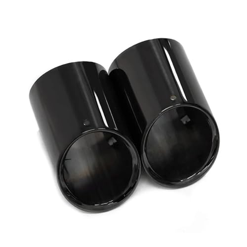 Tuyau d'échappement inox 304 noir 89mm pour remplacer vos embouts de A5