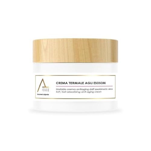 Abano Terme Biocosmesi Originale, Crema Viso Antirughe Termale agli Esosomi, con Centella Asiatica e Acido Ialuronico, 50 ml, per Pelle Senescente