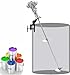 Power Mixer Pneumatic Agitator Clamp-On Drum Agitator Industrial-Grade Pneumatic Shaker Paint Stirring Tool，55 Gallon Pneumatic Agitator | Clamp-Mount Tank Drum Mixer for 400L Capacity | 3/4