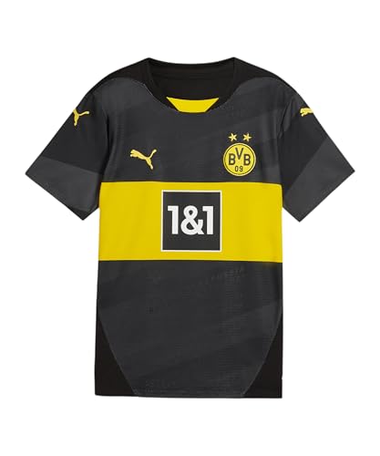 PUMA BVB Away Jersey Replica Jr Black-Faster Yellow - 152