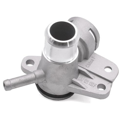 HAOTOM Aluminium Coolant Water Hose Pipe Connector Flange for Audi Q3 TT for VW Beetle CC EOS Golf GTI Jetta Passat Scirocco Sharan Tiguan for Skoda Octavia Superb Yeti for Seat Leon Altea Alhambra