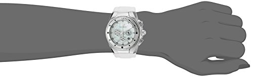 TechnoMarine Damen-Armbanduhr Chronograph Leder Weiß TM-215033