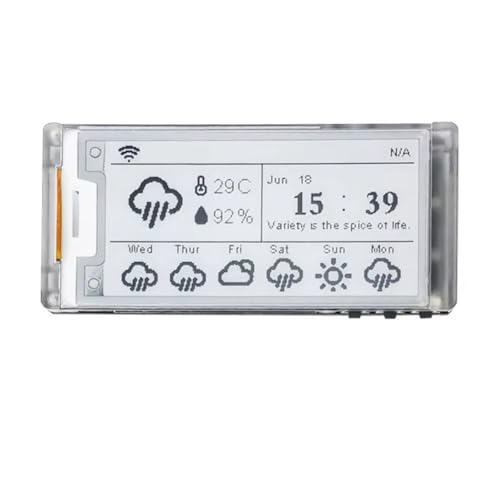 Ujjdwiurgh ESP32 LoRa E-Paper Monitor E213 Vision Master 5,4 cm Schwarz Weiß E-Ink WiFi BLE Preisschild Meshtastic 868 MHz