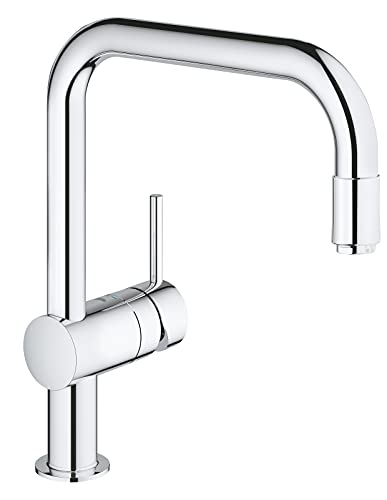 GROHE Mitigeur Evier Minta, Mousseur Extractible 32067000 (Import Allemagne)