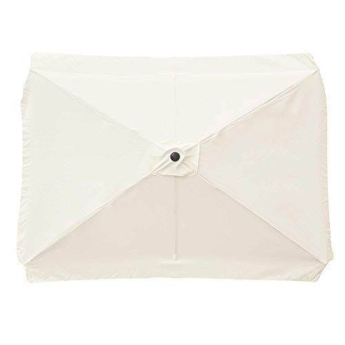 Yescom Rectangle Replacement Patio Umbrella Canopy Parasol Top Cover For 6 Ribs 6.5X10Ft Beach Umbrella 180G #TOP10