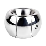 Heavy-Duty 304 Stainless Steel Exercise Ring for Men, Heavyweight Pendant Stretcher, Suitable for Experienced Users (USF143) (M)