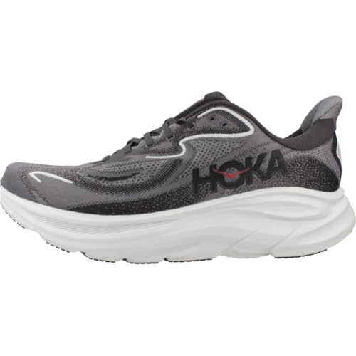 Hoka Mens Clifton 10 Carbon Black/Satellite Grey 7 Medium