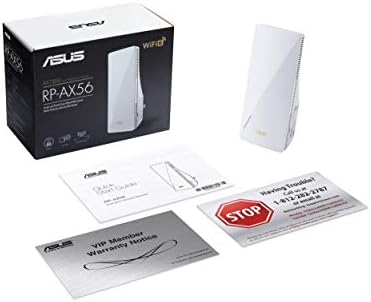 ASUS AX1800 Dual Band WiFi 6 (802.11ax) Repeater & Range Extender (RP-AX56) - Coverage Up to 2200 sq.ft, Wireless Signal Booster for Home, AiMesh ...