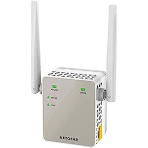 Netgear WiFi Range Extender EX6120-Extend Your Internet Wi-Fi up to 1200 sq ft & 20 Devices with AC1200 Dual Band Wireless Signal Booster & Repeater|Compact Wall Plug Design|Easy Set-Up|with LAN Port