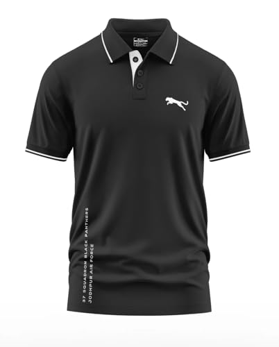 Image of WarriorWorld Men's Polo T-Shirt Casual, Officewear Comfort Fit Fabric - Half Sleeve Polo Tshirt - Perfect for Everyday