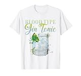 Photo Gallery blood type gin and tonic cocktail per baristi maglietta Photo Gallery blood type gin and tonic cocktail per baristi maglietta