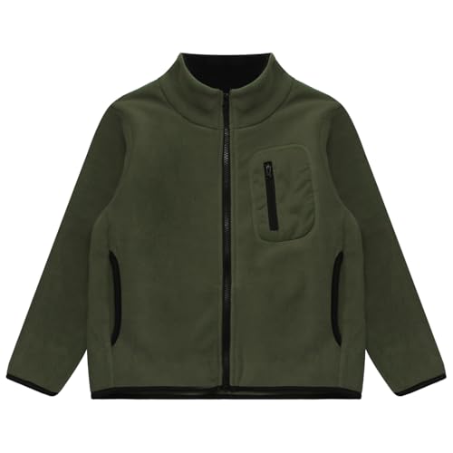 Loyan Toddler Girls Boys Warm Zipper Coat with Pockets Winter Outerwear Polar Fleece Jacket2
