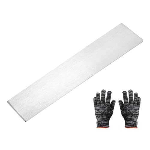 MECCANIXITY 316�X�e�����X�X�`�[���t���b�g�o�[�A1/8�C���`(3mm)T×2�C���`(50mm)��×9-13/16�C���`(250mm)�O���[�u�t���X�`�[���o�[ �X�g�b�N�u���b�V���d�グ�g�����X�g���b�v�V�[�g �Y��DIY�N���t�g����p