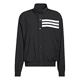 ADIDAS MEN'S BB SNAP TRACK JACKET, BLACK, LARGE