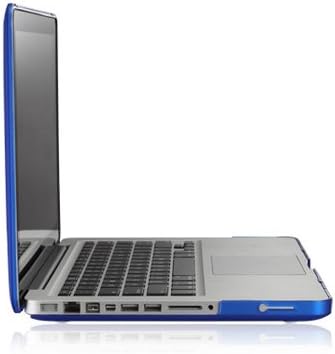 TOP CASE - 2 in 1 Signature Bundle Rubberized Hard Case and Keyboard Cover Compatible Old Generation MacBook Pro 13" with DVD Drive/CD-ROM Model: A1278 - Royal Blue