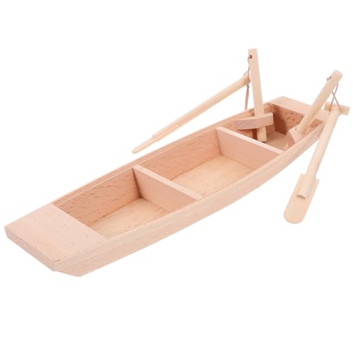 EXCEART DIY Holz Boot Modell Holz Segelboot Handwerk kleines Modell Angeln...