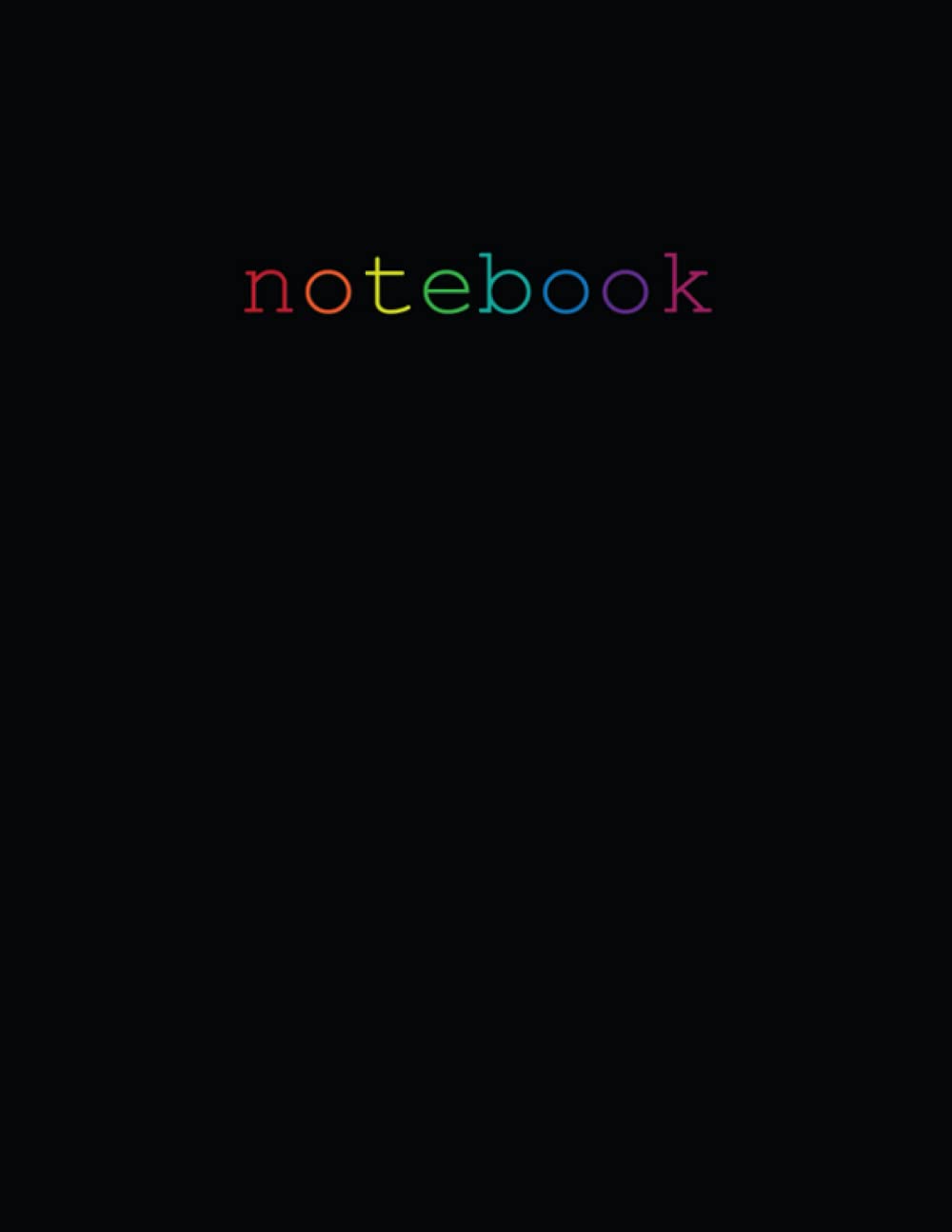 Rainbow Notebook: College Ruled Notebook