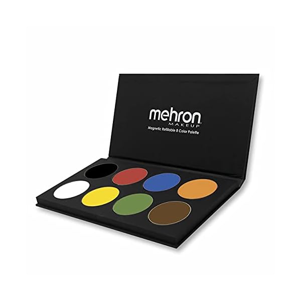 Mehron Makeup Paradise AQ Face & Body Paint 8 Color Palette (Basic) - Face, Body, SFX Makeup Palette, Special Effects…