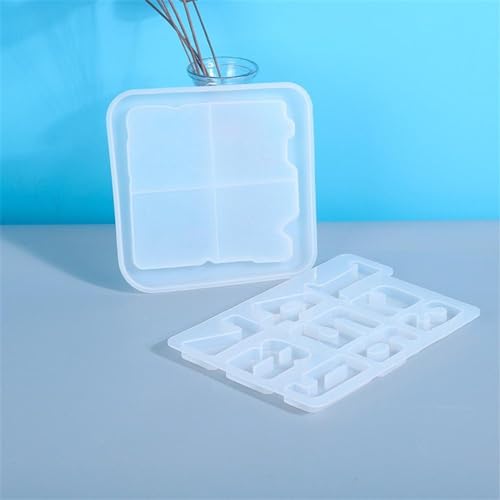 Moule en résine silicone chiffres par 2 pour déco maison DIY - 5