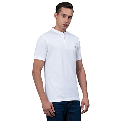 Red Tape Henley Neck T-Shirt for Men | Comfortable & Breathable