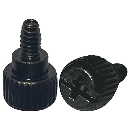 30 PCS PC Case Screws,Computer Case Thumbscrews for Fastening (Black)