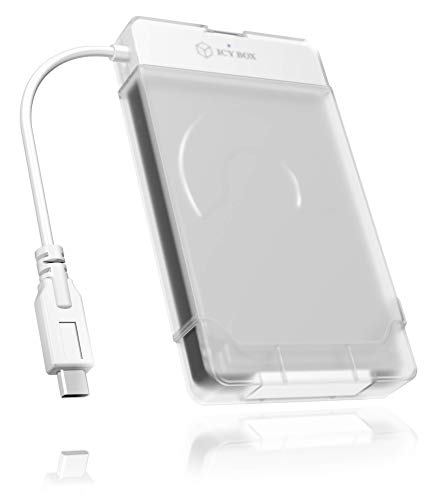 Icybox IB-AC703-C Caja externa para disco duro 2.5 pulg USB 3.0 blanca miniatura 4