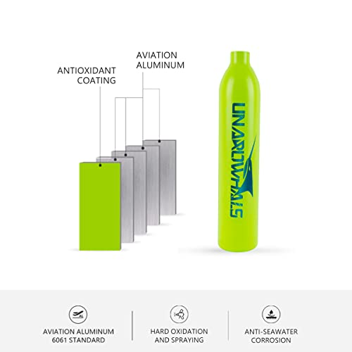 Unarowhals Ns3000A Portable Mini Scuba Tank With 0.5L Capacity Support 5-12 Mins Underwater Breathing (<10M) For Diving Sightseeing Water Rescue Backup Air Source And Existing Inflatable Equipment #TOP2