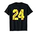 Softball #24 Fast Pitch Love Softball Mom Favorite Player T-Shirt